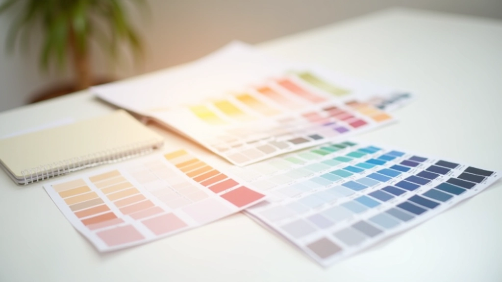 Palette di colori per infografiche mostra la combinazione ottimale di colori con contrasto elevato e leggibilità